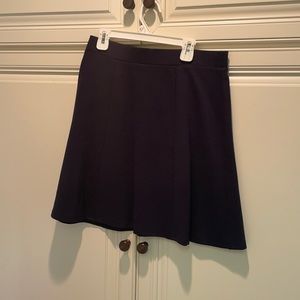 Loft navy circle skirt